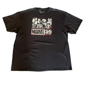 MARVEL AVENGERS 39 Graphic T SHIRT Mens 3XL Womens Black TEE 100% Cotton Pull On